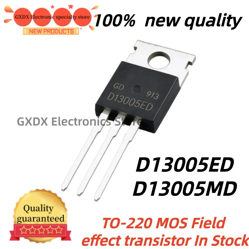 10Uds 100% Nuevo Original D13005MD TO220 D13005 D13005ED TO-220 MOS Field effect transistor In Stock