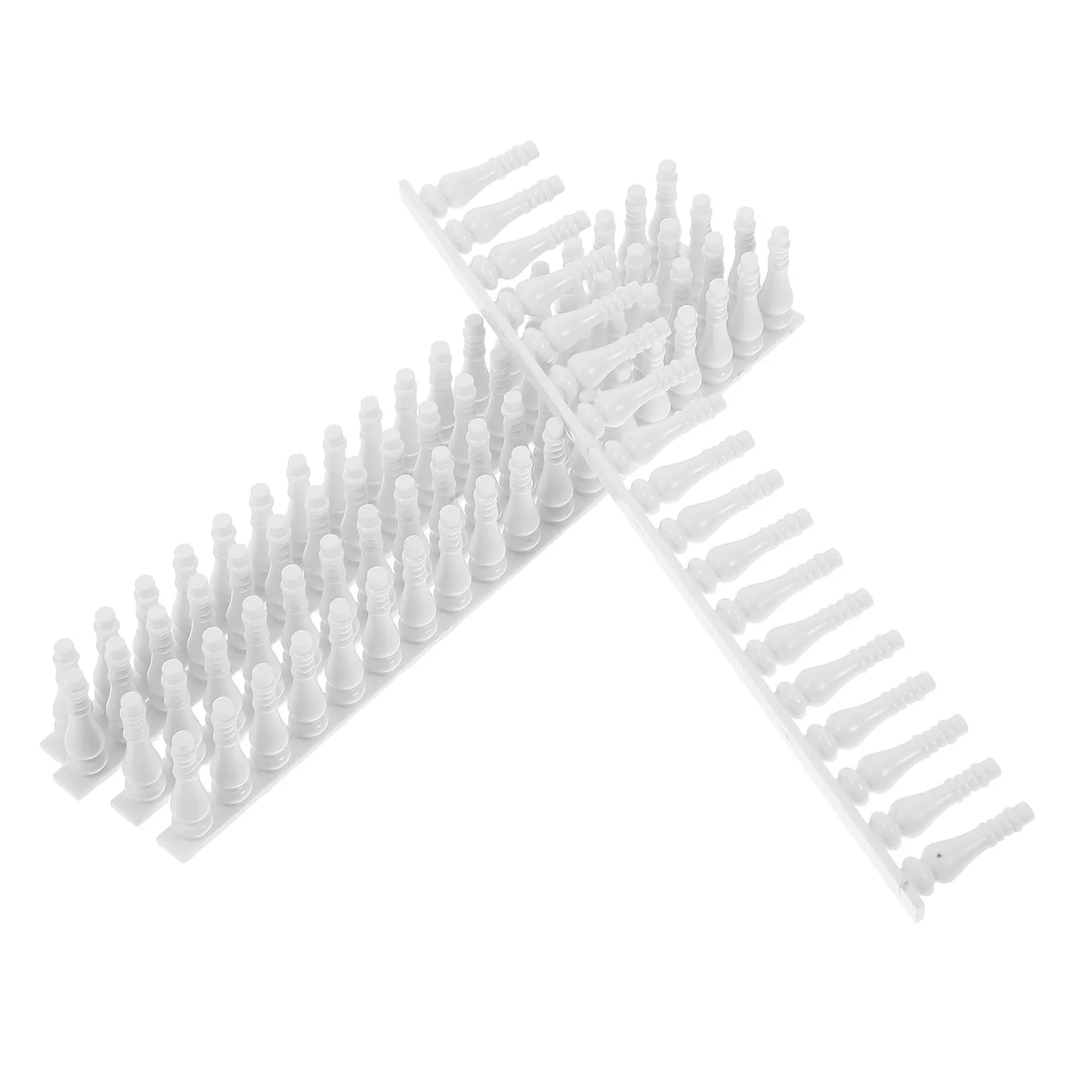 5Pcs Simulated Railing Plastic Vintage European Style Decorative Fairy Garden Fence Miniature Craft for Outdoor Scenes