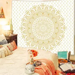 Indian Mandala Wall Hanging Tapestry Boho Wall Cloth Tapestries Decor Psychedelic Hippie Bohemia Wall Carpet Bedroom Decoration
