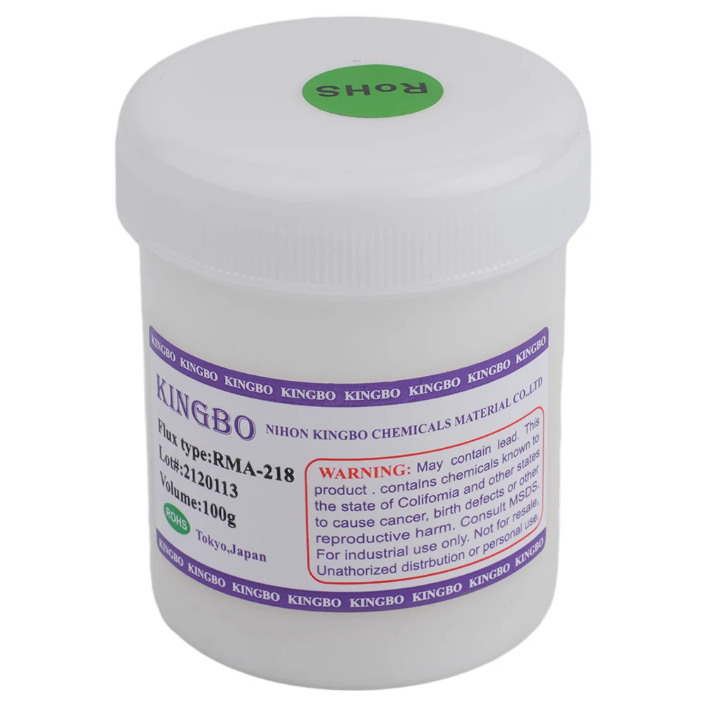 Флюс высокой вязкости для BGA Reflow Reball Tacky Soldering Kingbo RMA218 100 г, назначенный для профессионалов по ремонту мобильных телефонов Флюс высокой вязкости для BGA Reflow Reball Tacky Soldering Kingbo RMA218 100 г, назначенный для профессионалов по ремонту мобильных телефонов