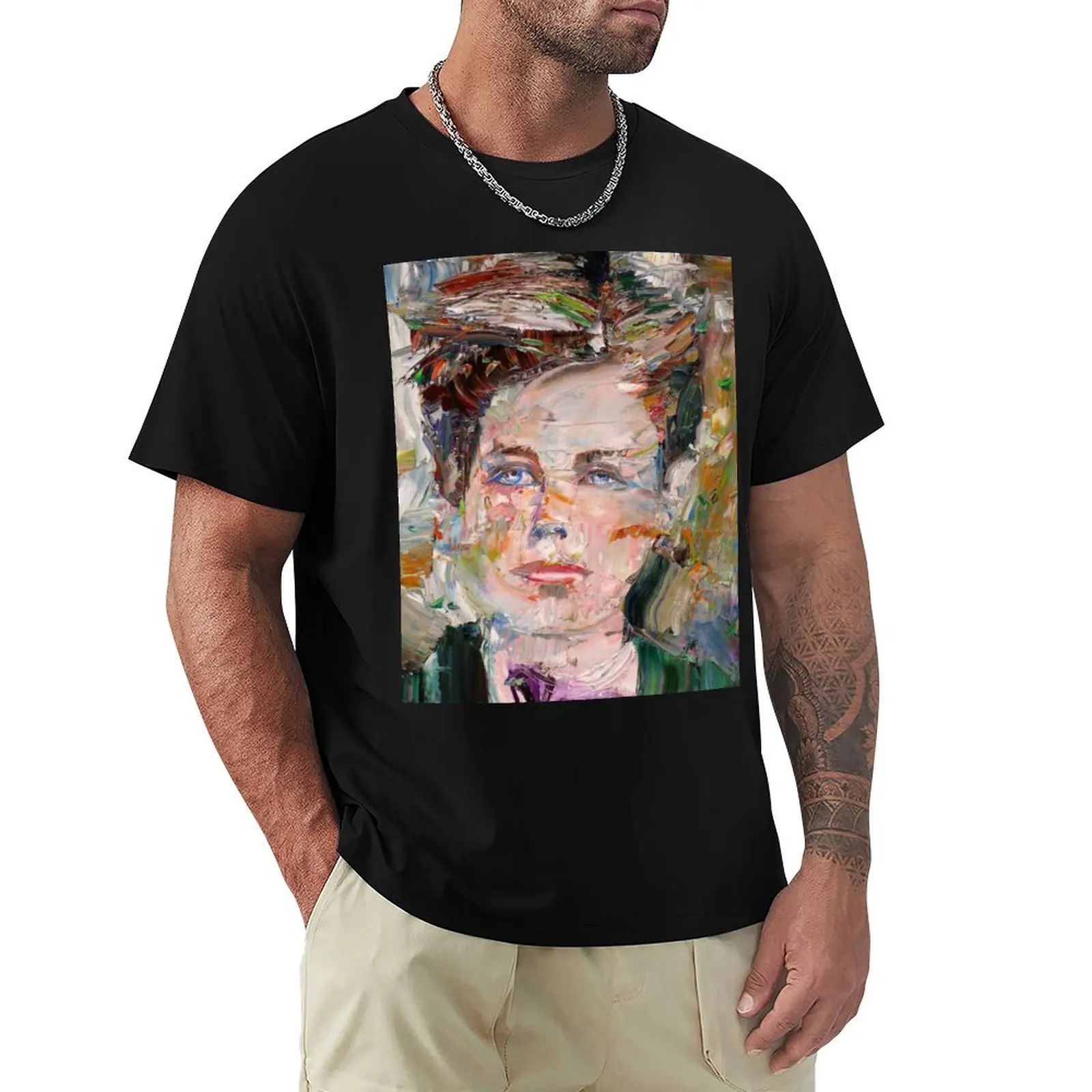 ARTHUR RIMBAUD - oil portrait T-Shirt Sun Block Outdoor T-Shirt