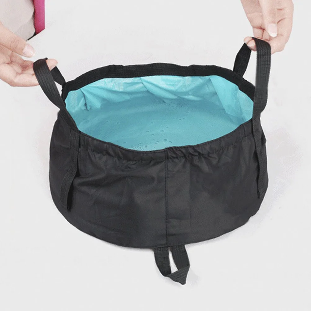 

8.5L Portable Folding Water Basin for Camping Hiking Picnic Outdoor Activities Resistant 95c Hot Water Purple