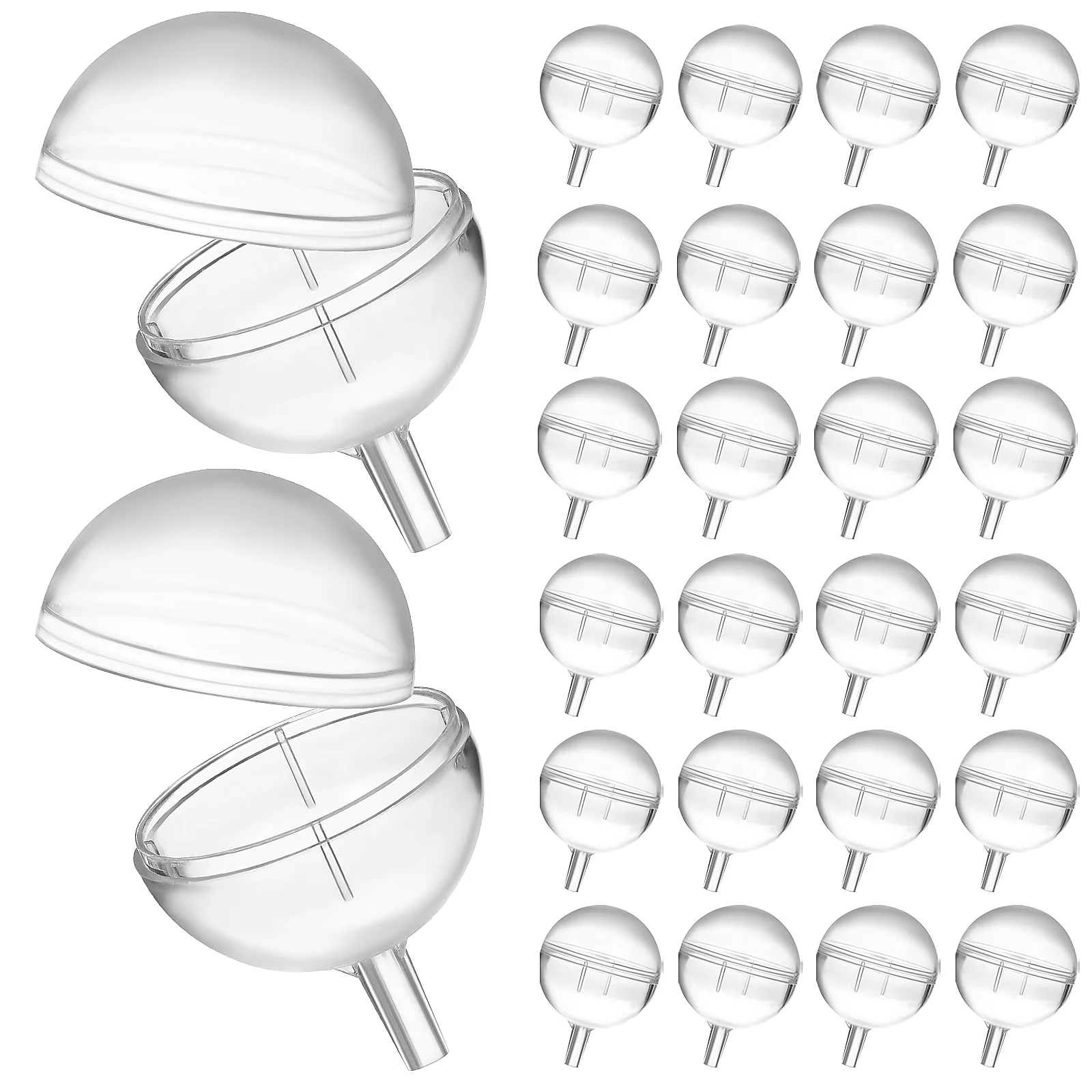 80 Pcs Chocolate Bouquet Truffle Liner Balls Candy Stand Clear Cup Cups Acrylic Wrapper Holder