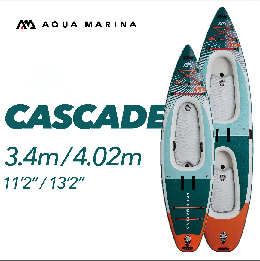 AQUA MARINA CASCADE надувное каноэ для 1-2 человек портативное водные виды спорта многоцелевое DWF доска для серфинга весло рыбалка доска для исследования лодки AQUA MARINA CASCADE надувное каноэ для 1-2 человек портативное водные виды спорта многоцелевое DWF доска для серфинга весло рыбалка доска для исследования лодки