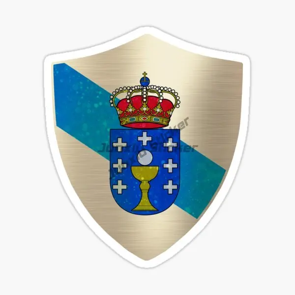 Spain GALICIA Car Stickers PVC Vinyl Self-adhesive Truck Racing Car Laptop Moto Helmet Decals Customizable