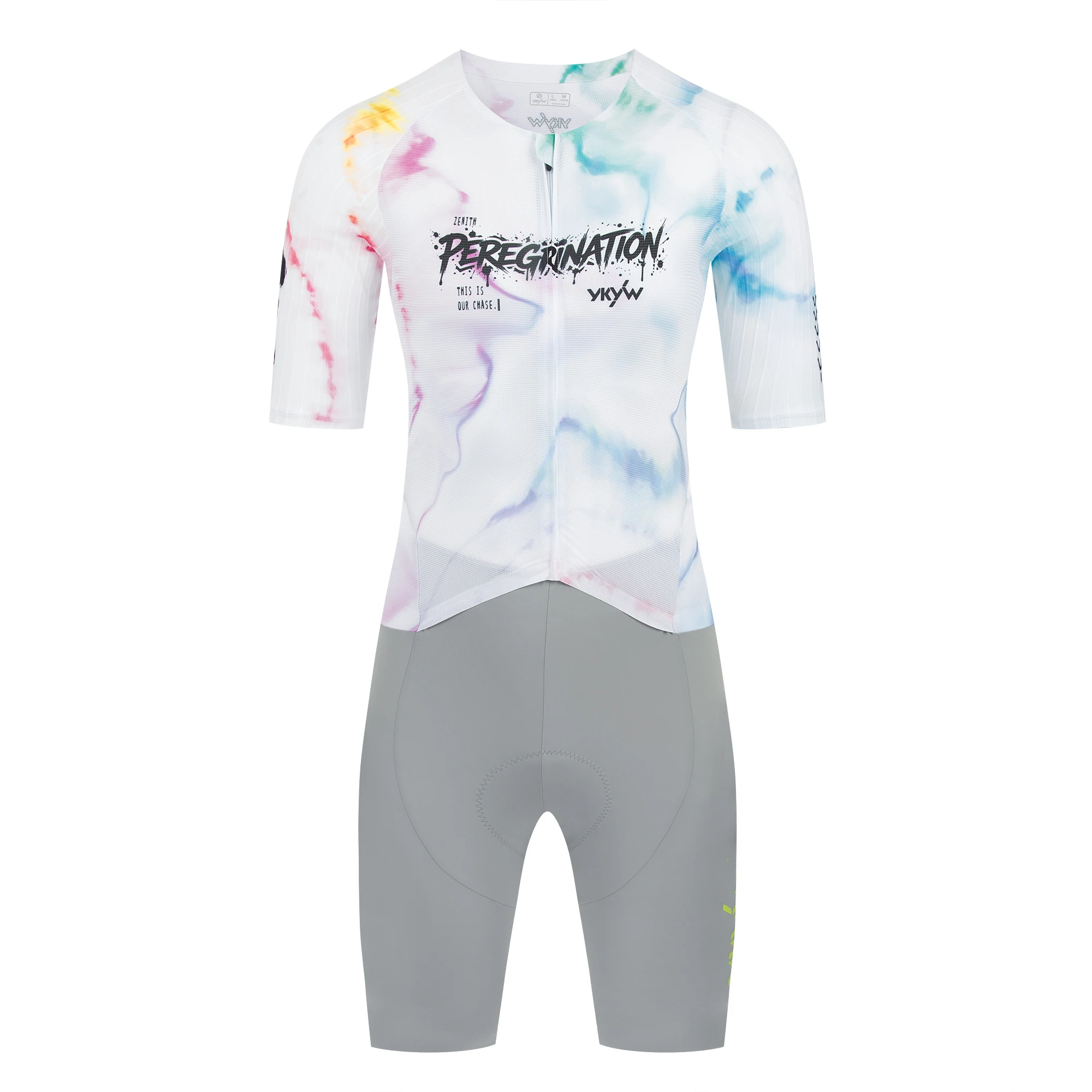 YKYWBIKE Herren-Radsportanzug, einteiliger Radsportanzug, 8 Stunden Reitzeit, Straßenradbekleidung, Sommer-Fahrrad-Maillot-Set