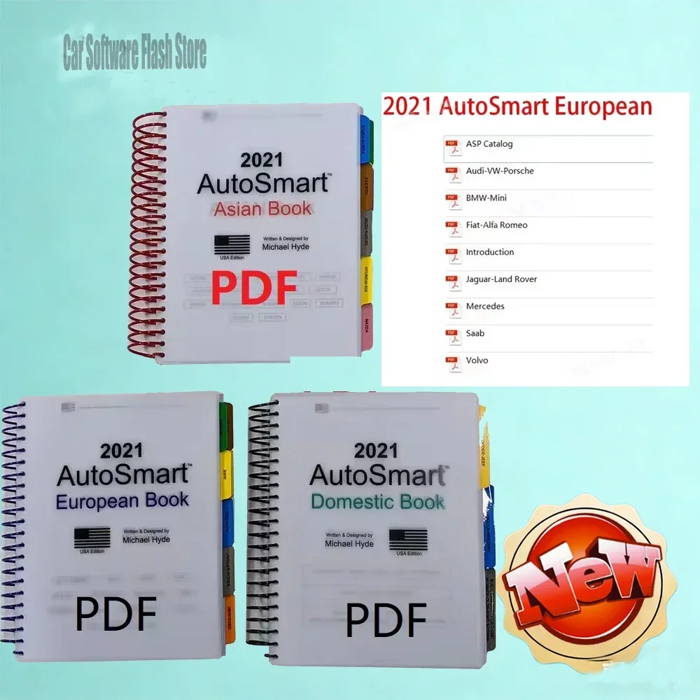 

2021 AutoSmart 3 E Book Set by Michael Hyde LockSmith - Diagnostic Tools for ECU Repair DPF Asian European Domestic Vehicles