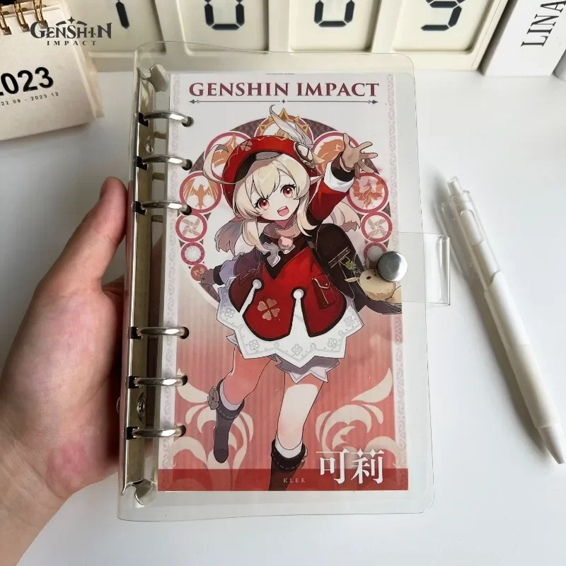 Genshin Impact A5 quaderno a spirale periferiche Anime FigurePrinting Zhongli Hutao Klee Venti Xiao blocco note libro di contabilità regali