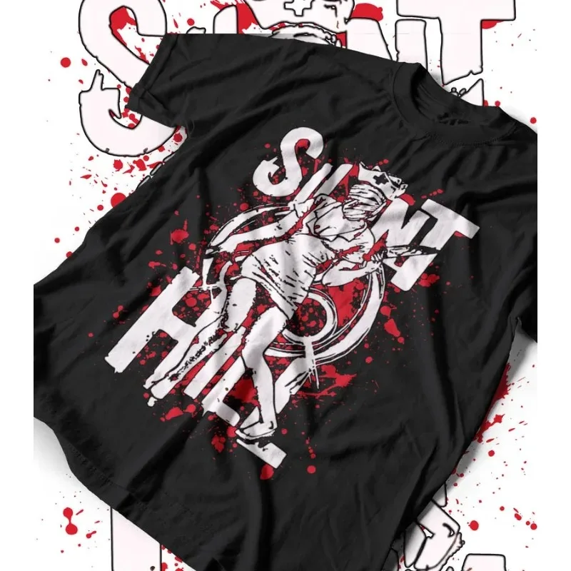 

Футболка Nurse Silent Hill унисекс, негабаритный горячий продукт, высокое качество, классический короткий горячий продукт Y2k, удобные дышащие пары