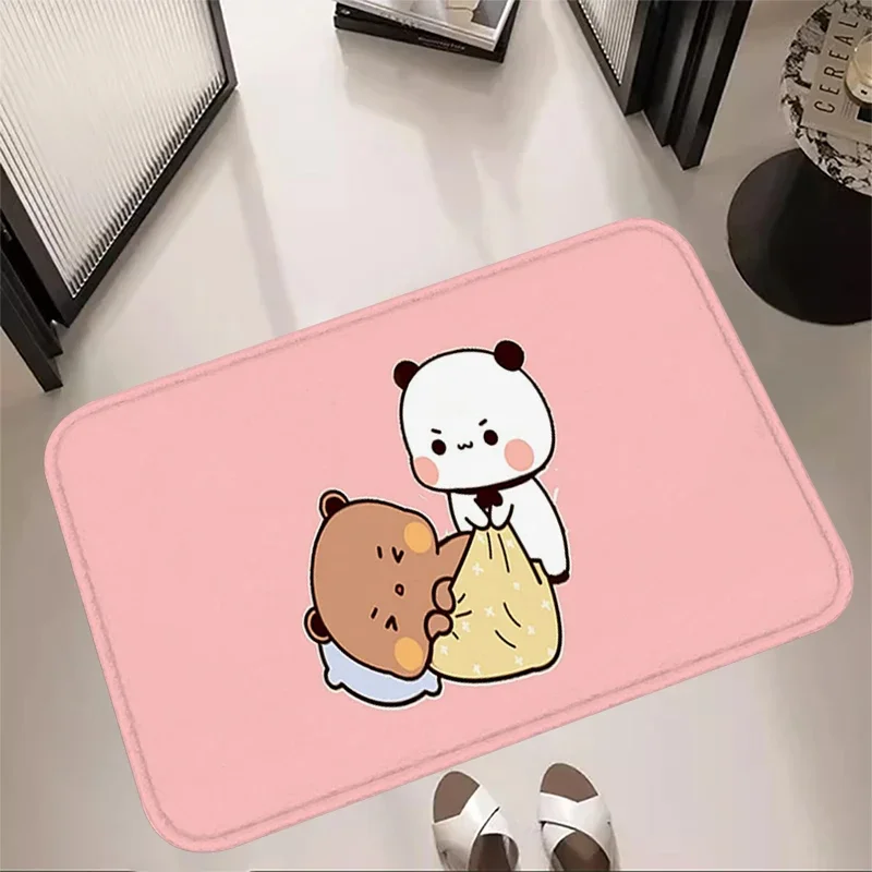 Kawaii Anime Rugs Living Room BuBu DuDu Bear Foot Carpets Doormat Floor Mats Anti Slip Mat Home Kitchen Hallway Bedside