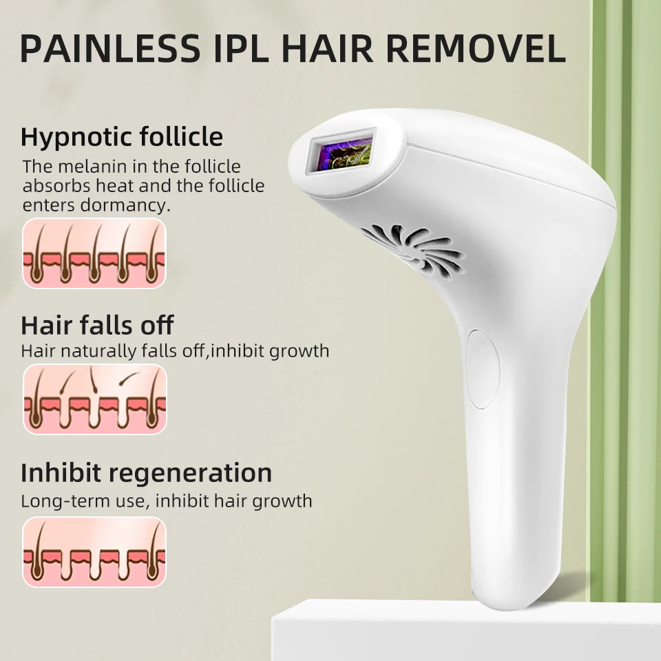 Depiladora permanente con 900000 Flashes, fotodepiladora láser, depilación, Bikini, cuerpo, brazo, pierna, afeitado eléctrico indoloro