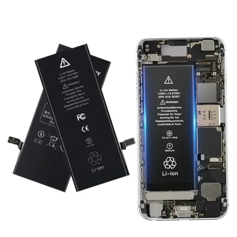 Original Phone Battery for IPhone 5S 5 6S 6 7 8 Plus X SE SE2 XR XS 11 12 13 Mini  14Pro Max Replacement Bateria