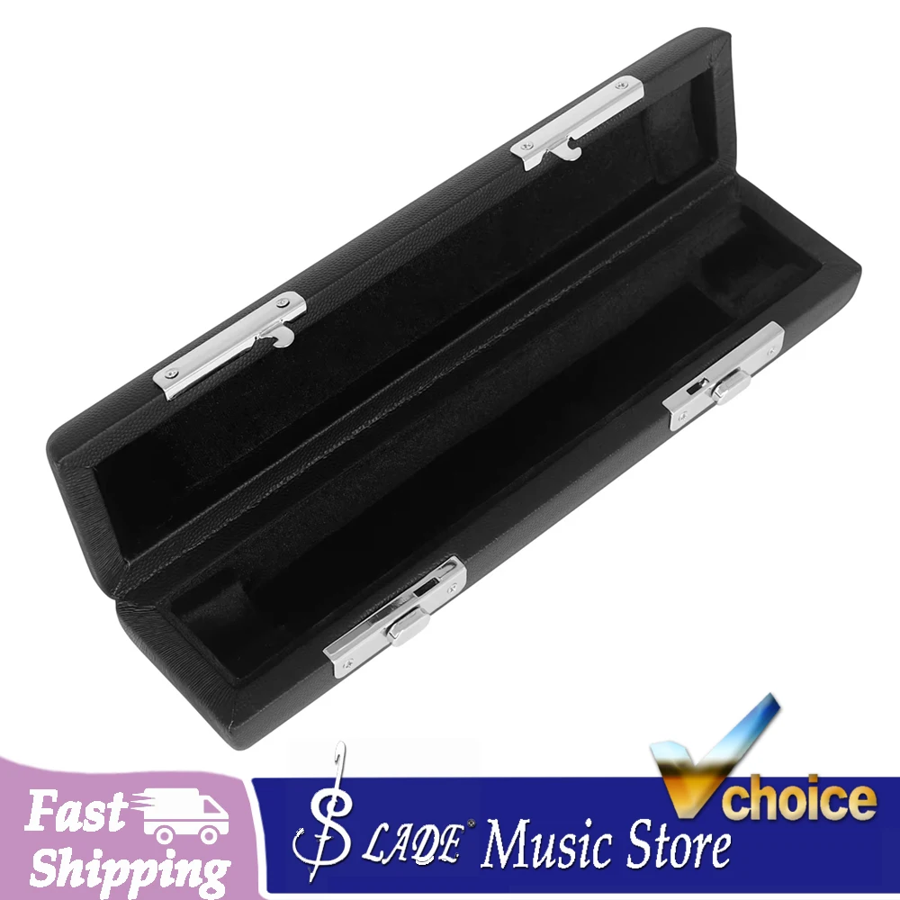 16 Holes Piccolo Box Leather Black Piccolo Storage Bag Waterproof Case Narrow Empty Box Woodwind Instrument Accessories