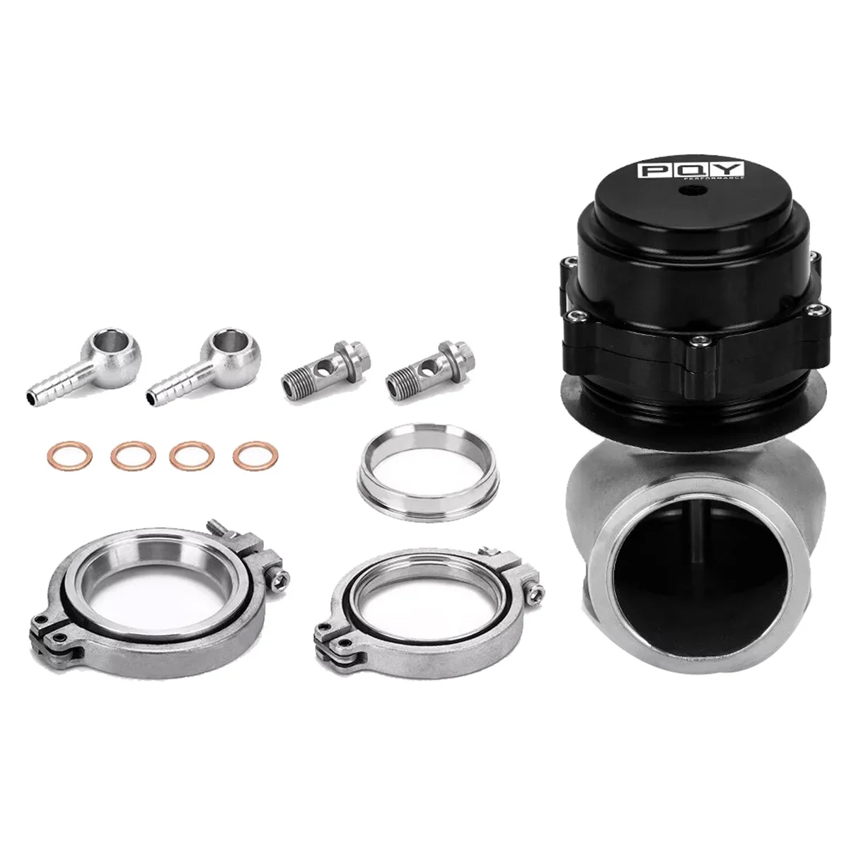 Black 60MM Vband Flange Wastegate External Turbo for Universal Cars