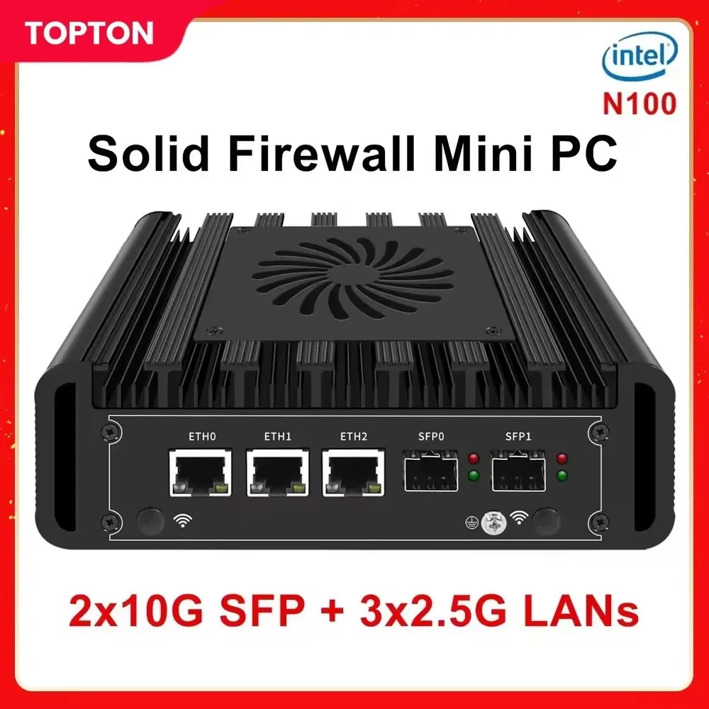 

Мини-ПК с 2x10G SFP+ и 3x2.5G i226-V LAN, Intel i3 N305/N300/N150, DDR5, NVMe, для Proxmox, pfSense, OPNsense, домашний сервер