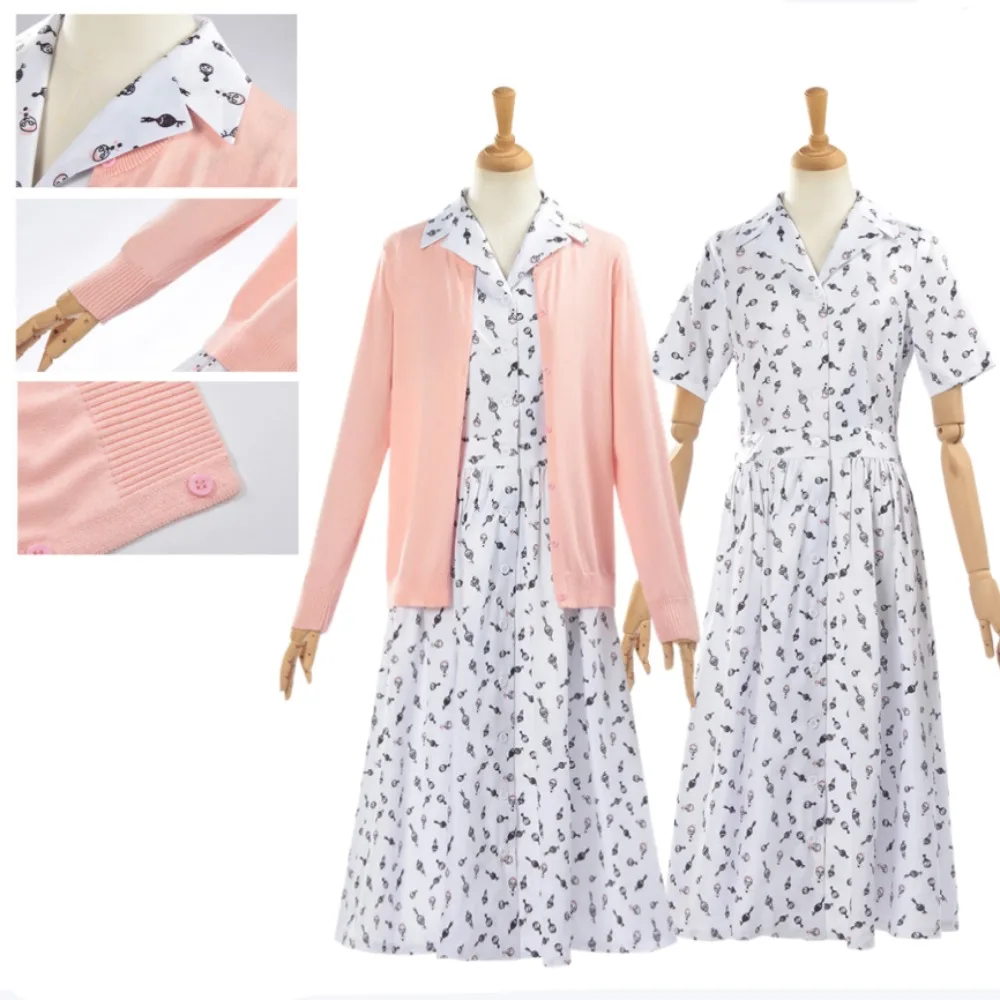 

Matilda Floral Dress Cosplay Costume Full Set Adult Kids Halloween Carnival Stage Performance Comic Con Cute Daily Outfit