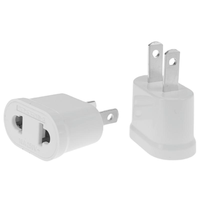 US American Plug Adapter 2 Pin EU European Euro Europe AU KR To US JP Travel Adapter Plug Outlet Power Electric Socket Outlet