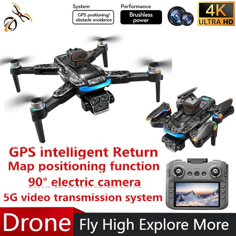 

A14 Pro Max GPS Mini Dron Professional 4K Cameras Brushless Drone with Gps Remote Control Aircraft Obstacle Avoidance Toy Gifts
