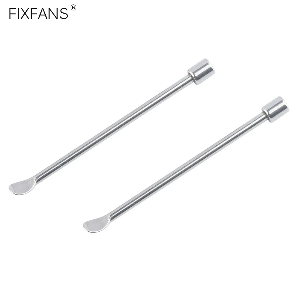 

2-х предметная мини-ложка из нержавеющей стали, очиститель табачных трубок для чистки курительного масла, инструменты для самостоятельного изготовления вейпа