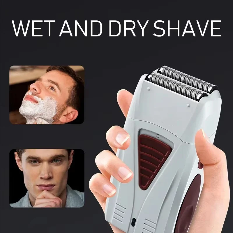 KM-3382 남성용 전기 면도기 USB 충전 면도기 무선 면도기 남성 전문 헤어 클리퍼 면도기