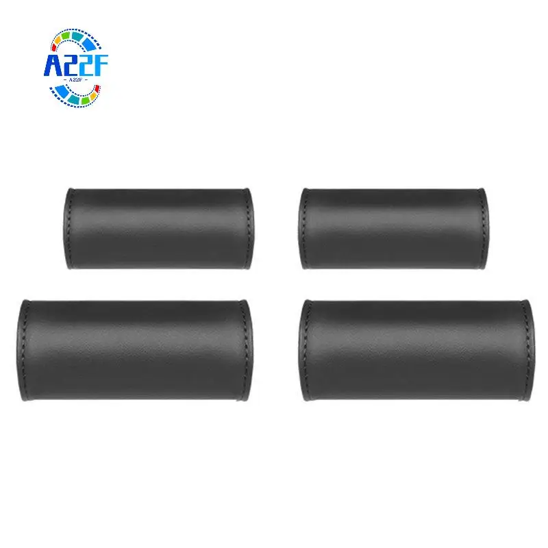 A22F-For Tesla Model 3/Y Car Interior Armrest Gloves Side Door Handle Protection PU Leather Handlebar Grip Cover Set/4Pcs