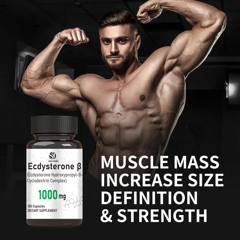 

1 bottle of ecdysterone capsules for muscle mass, size, synthesis, metabolism, and promotion of muscle development