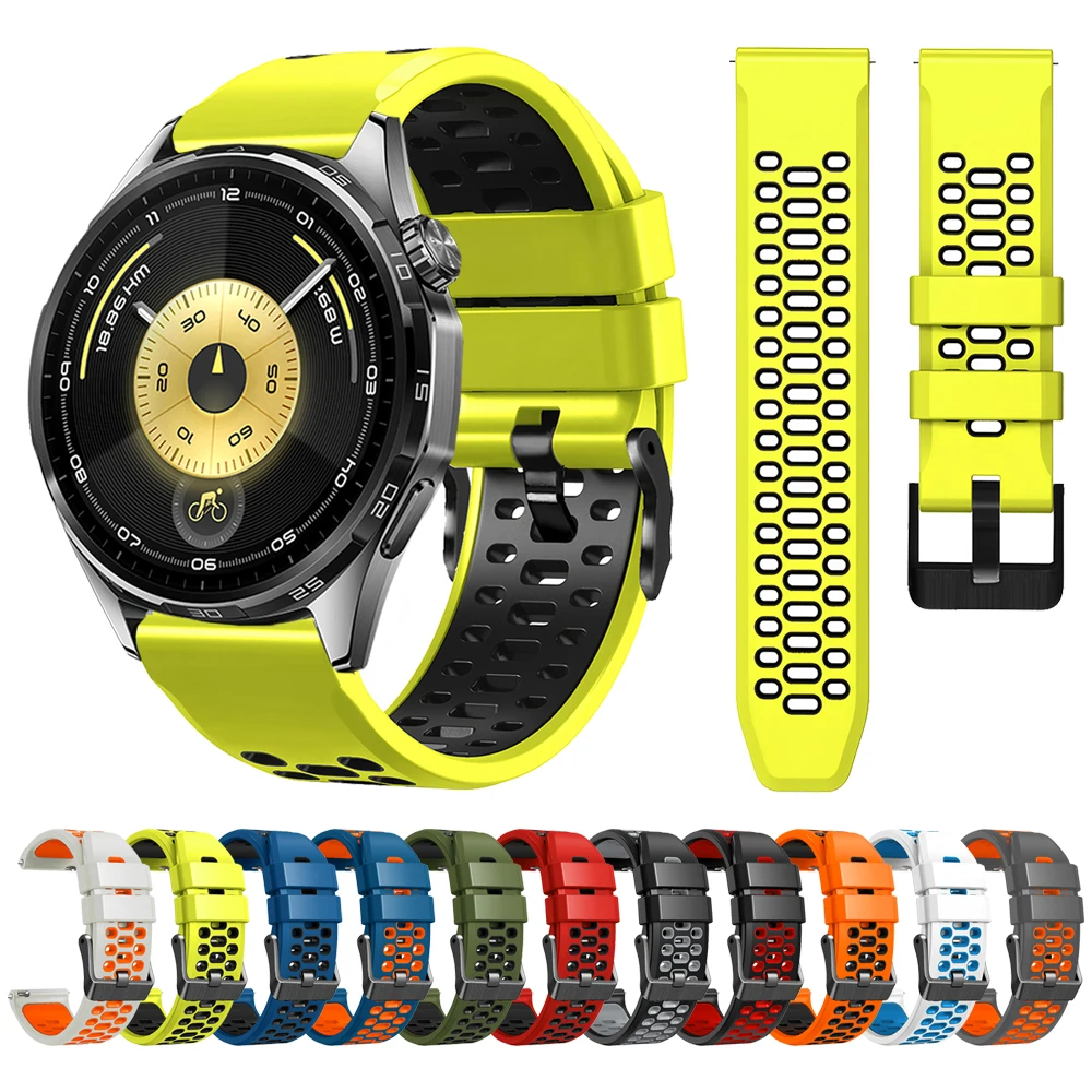 Силиконовый ремешок 22 мм для Huawei GT 6 Pro/GT5 GT4/GT3 2E 46 мм Сменный ремешок для Huawei Watch 5 4 3/Ultimate Watchband Браслет