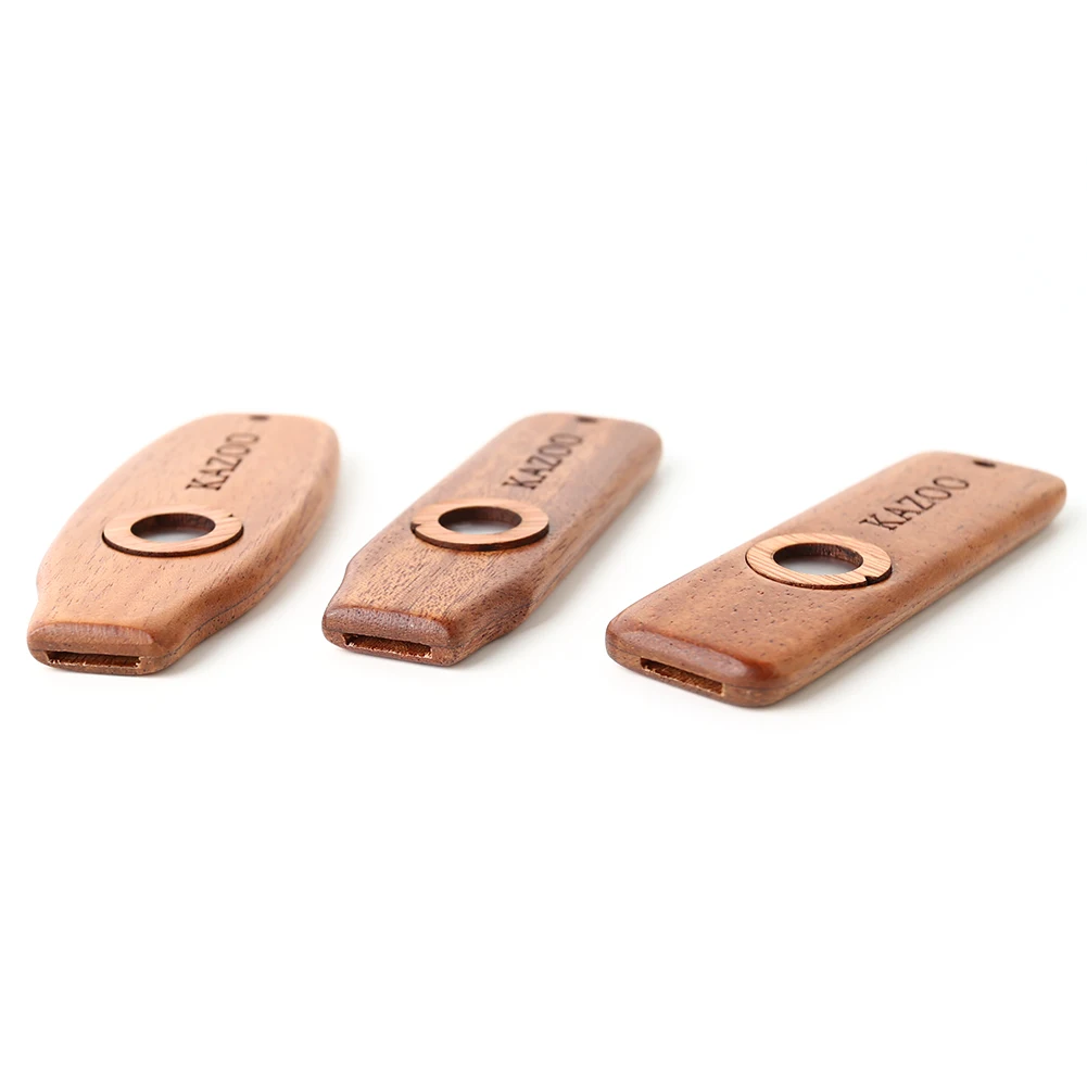 Wood Harmonica Portable Classic Wooden Kazoo Guitar Ukulele Accompaniment Patry Musical Instrument for Kids Beginner Gift