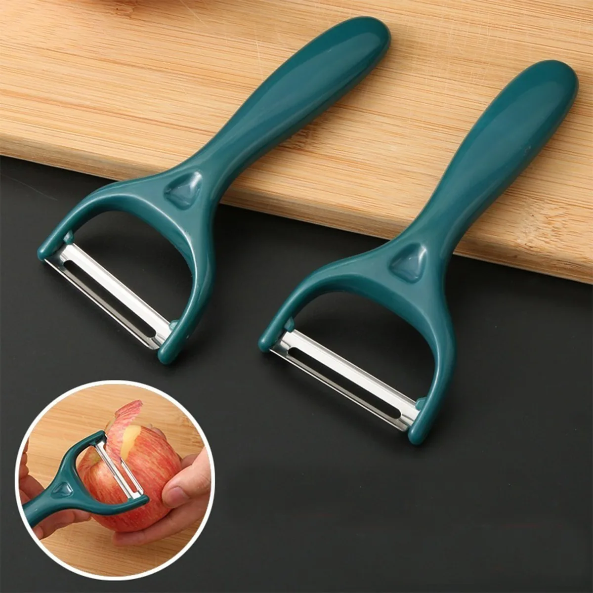 Fruit Peeling Knife Stainless Steel Peeling Apples Kitchen Vegetable Fruit Sharp Peeler Potato Peeler Convenient and Easy Tools