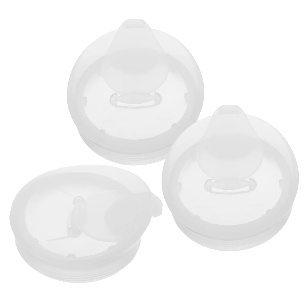 

3Pcs Water Pitcher Plastic Lids Spill Proof Covers Universal Fit 68mm Threaded Opening Replacement Carafe Caps for Beverages
