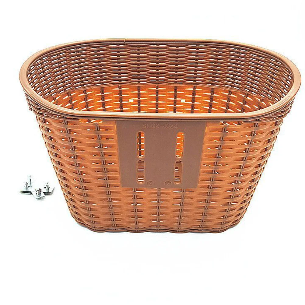 

1Pcs Plastic Bike Basket Heavy Duty Scratch Resistant Bicycle Storage Basket Perfect for Urban Commute and Weekend Rides