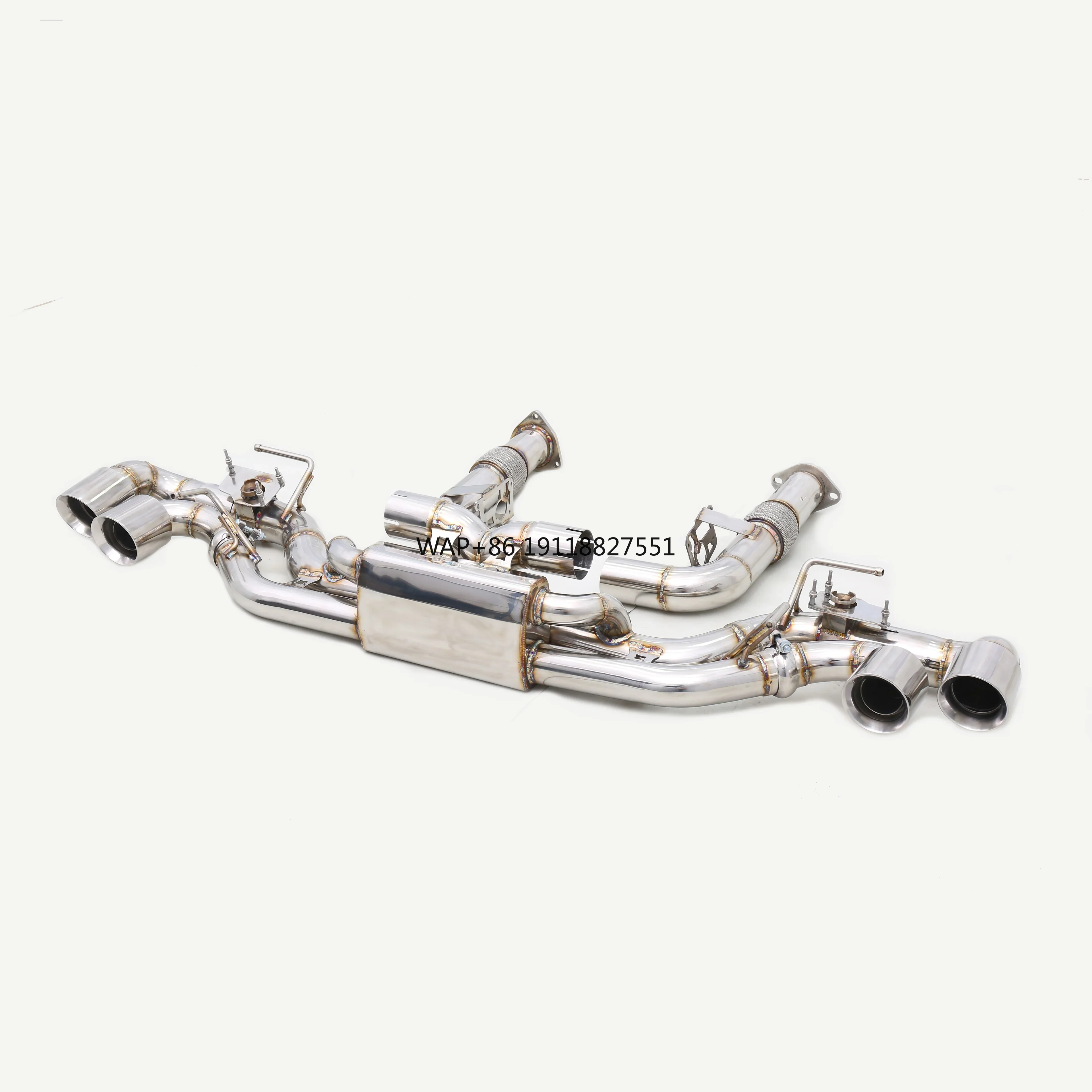 Custom Designed 304 Stainless Steel/Titanium Valved Exhaust System Catered for C8 6.2L Vehicle