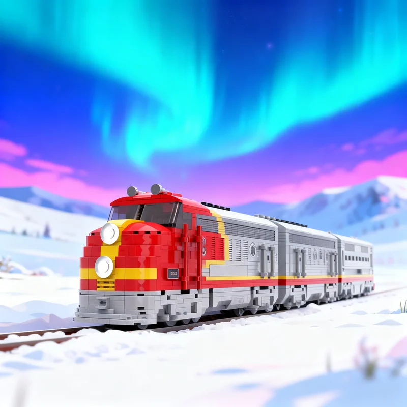 

5023pcs MOC Santa Fe 8 Wide Carriages And Low Train Model Building Blocks Creative Display Gift Collectible Decor Kids Premium