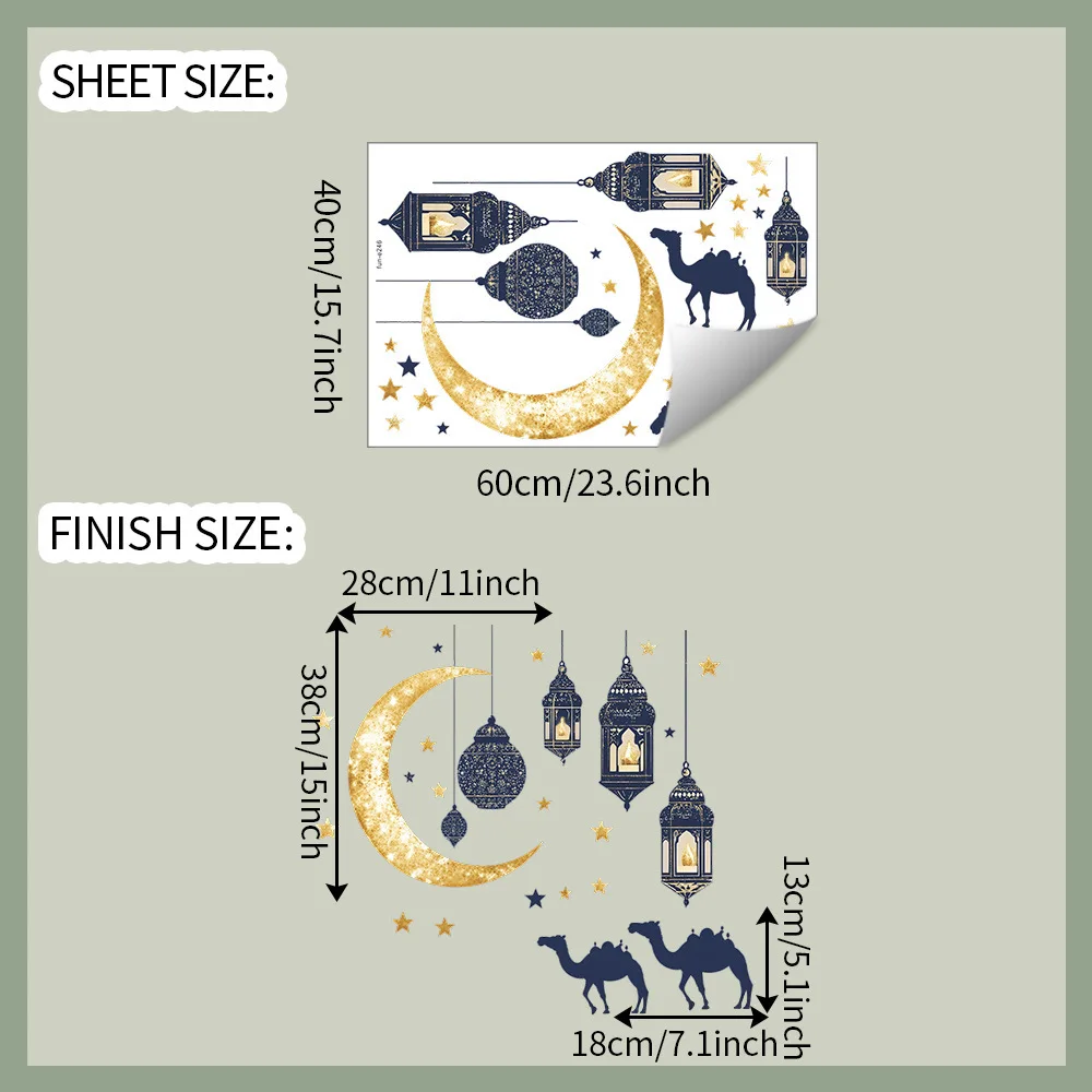 

Dongfeng Ge Xing Yue Pendant Lamp Camel Combination Wall Sticker Bedroom Living Room Study Room Home Decoration Wall Sticker