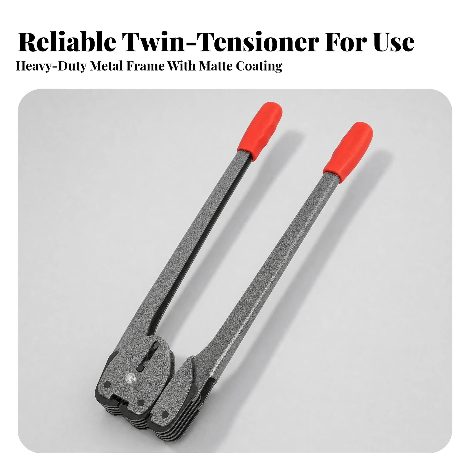 2 Pieces Strapping Tensioner Heavy-Duty Strapping Tensioner with Molded Grips Banding Tool Hand-Operated Manual for Packagers