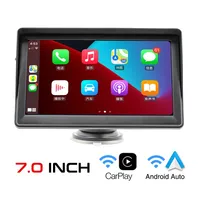 7 inch CarPlay Car Monitor Wireless Android-Auto Bluetooth FM Transmitter Buckup Camera Display USB HD MP5 Video Player