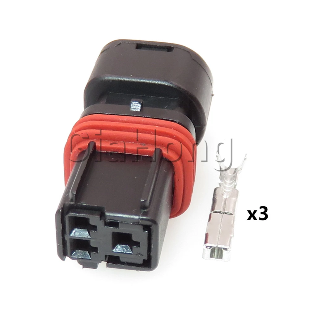 1 Set 3 Ways Auto AC Assembly Parts Automobile Camshaft Sensor Sealed Connector Car Wiring Terminal Socket