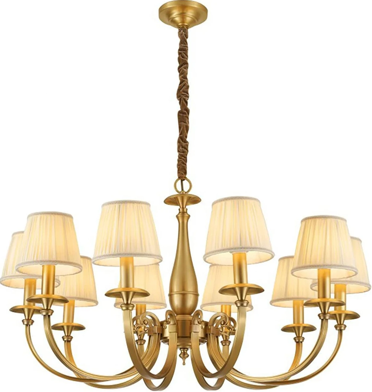 

Modern Industry Chandelier,Nordic Full Copper Chandelier,for Living Room Dining Room Bedroom Villa Duplex Lamps