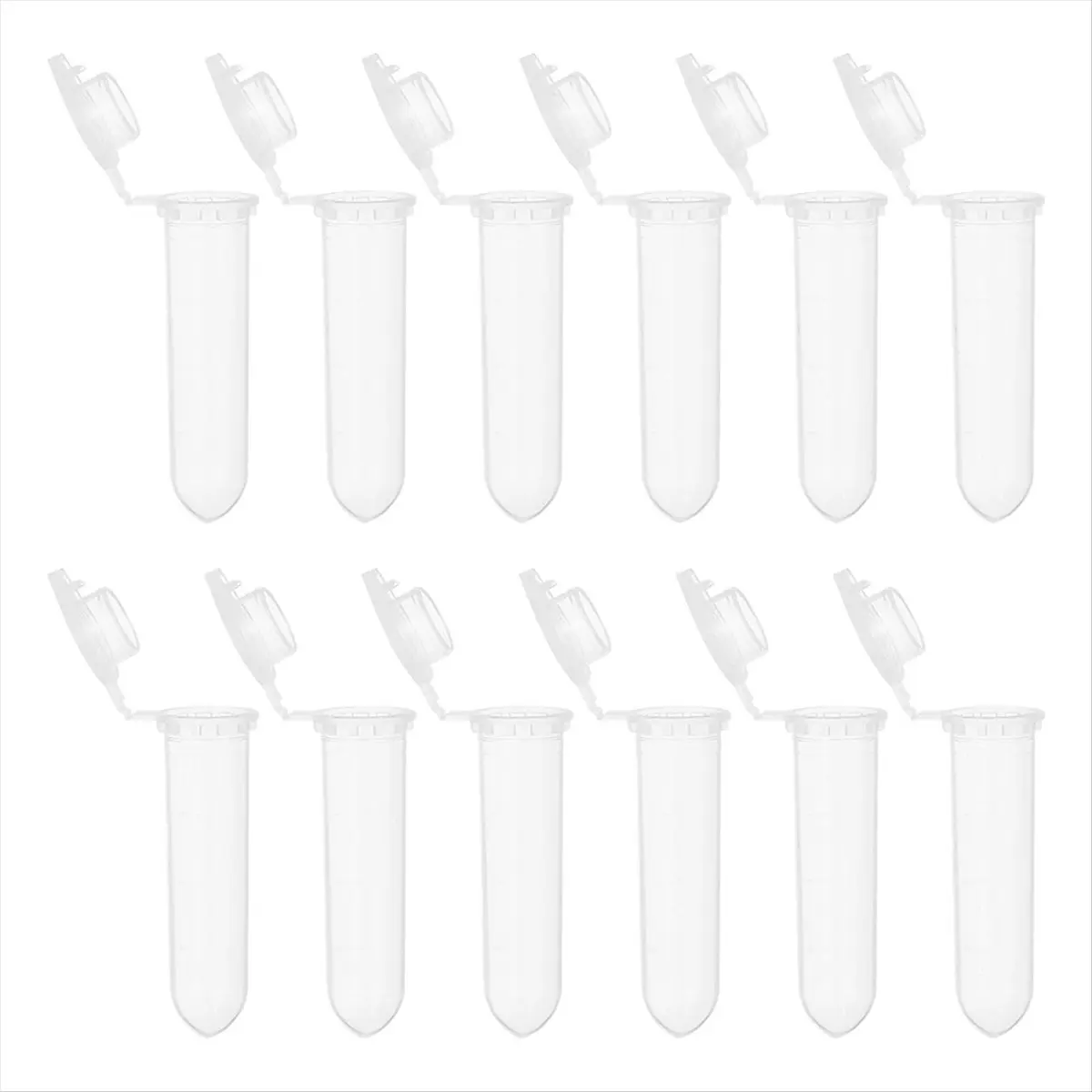 A24I 2ML Centrifuge Tubes, 1000 Pcs Round Bottom Centrifuge Tube with Snap Cap and Graduated Marks for Sample Transparent