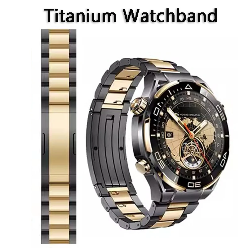 Titanium Strap for HUAWEI WATCH Ultimate /Watch 3/GT 3pro New 22mm Watchband for Huawei GT3/3 Pro/GT2 Pro Business Watch Band