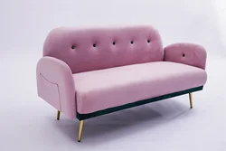 58-calowa modna sofa zawiera 2 poduszki zielona/żółta/różowa/niebieska aksamitna sofa do małych pomieszczeń meble do salonu