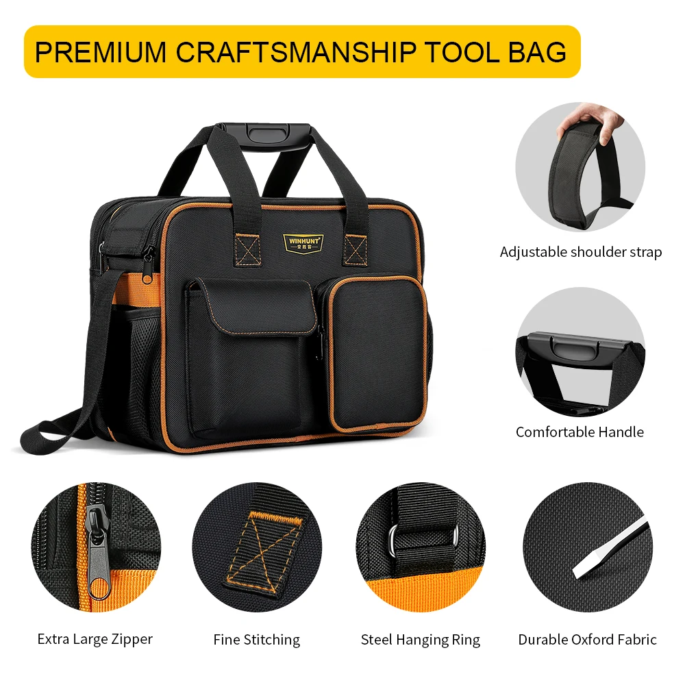 Electrician Tool Bag: Thick, Wear-Resistant, Multi-Functional, Large-Capacity Storage for All Your Repair Needs