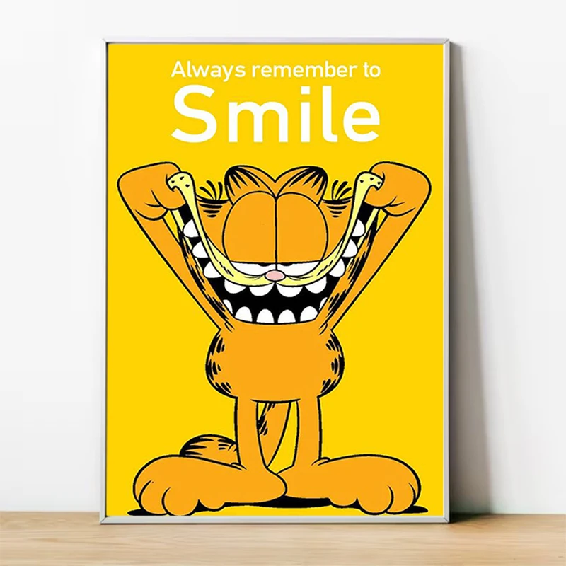 

Children Room Decoration G-Garfield Cartoon Anime Decor for Room Home Decorations Picture on the Wall Art Canvas Painting Poster
