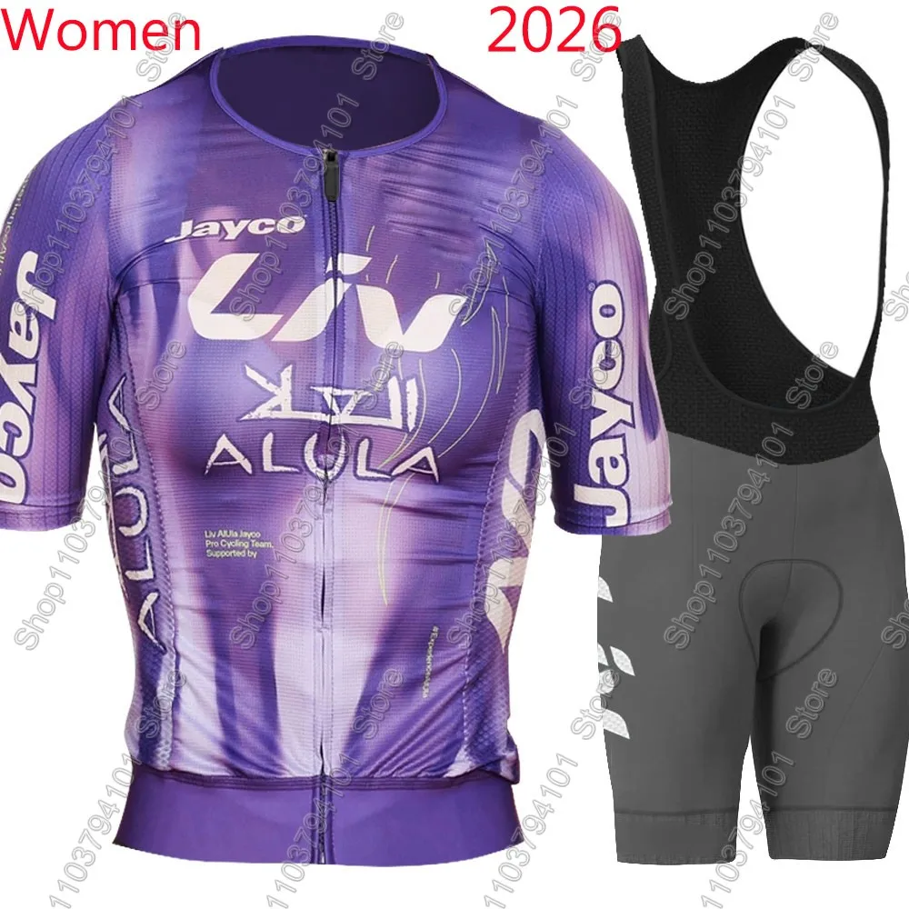 

Комплект велосипедной формы Jayco Alula 2026 для женщин, фиолетовый, австралийская одежда, футболка с коротким рукавом, костюм для шоссейного велосипеда, одежда для MTB, шорты