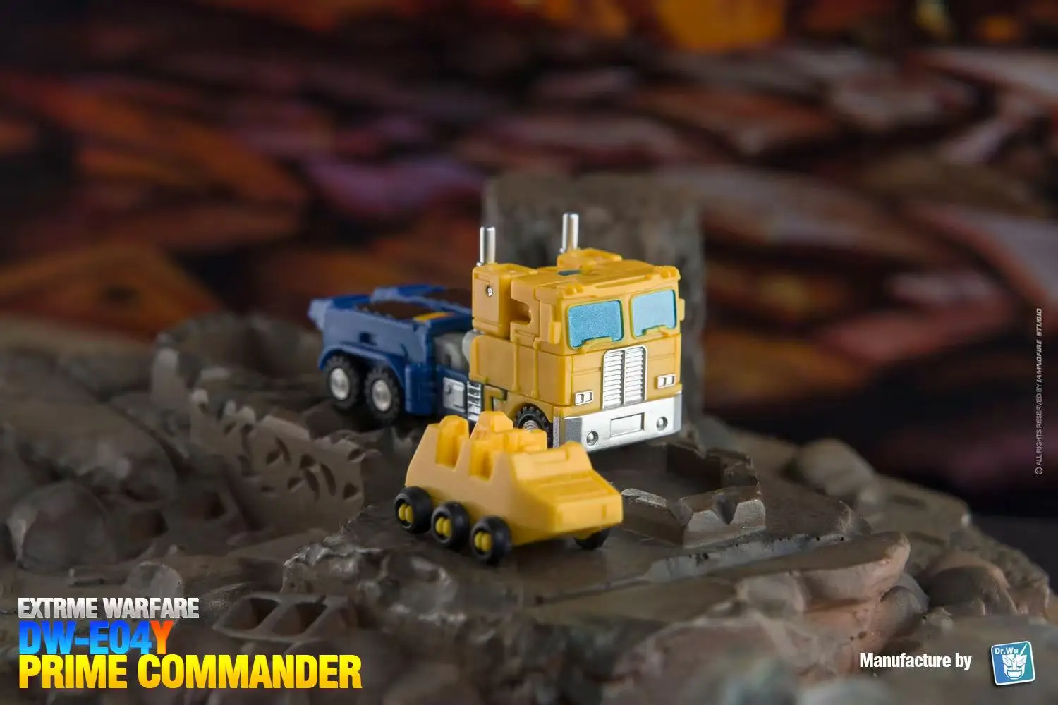 جديد DR.WU DW-E04Y الأصفر OP قائد التحول صغير الحجم عمل نموذج لجسم جمع حلية ألعاب أطفال