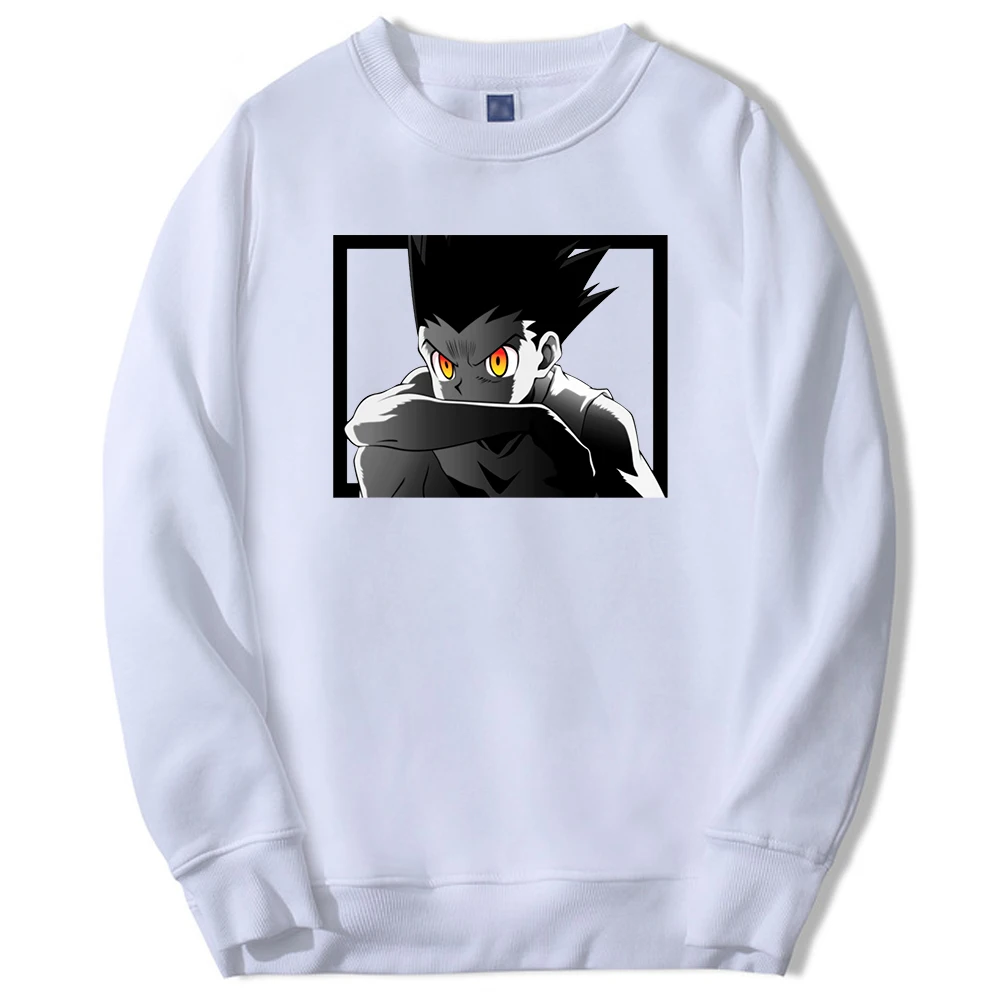 

hunter x hunter Anime Mens Crewneck sweatshirts Hoodies men Killua Zoldyck graphic Pullover Fashion Long Sleeve Loose Moletom