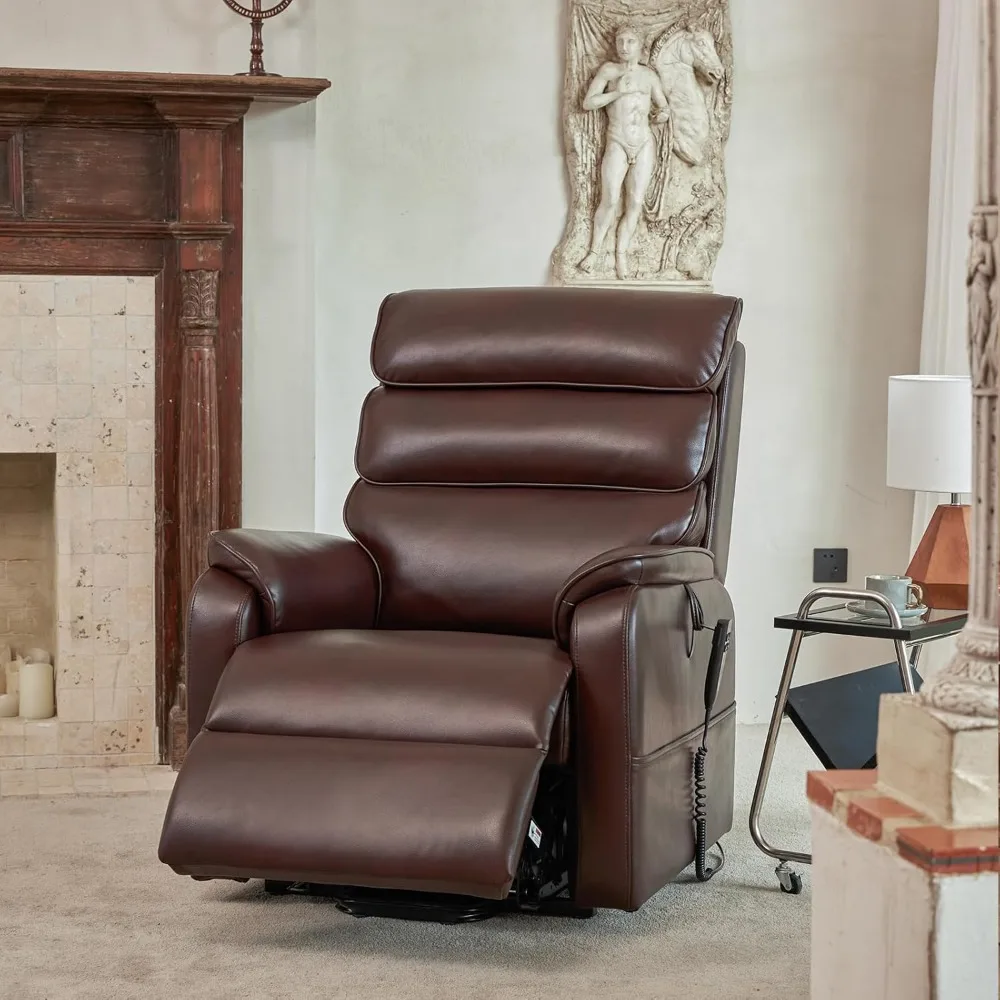 9188 Lay Flat Lift Recliner Chair Heat Massage Dual Motor Infinite Position Up to 300 LBS Electric Power Lift Reclin