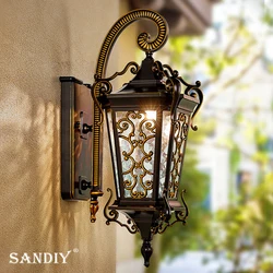 European Outdoor Wall Lights Waterproof Garden Lights Super Bright Outdoor Villa Front Door Entrance Both Side Lights Balcony Te