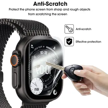 Snadná instalace hydrogelové fólie pro Apple Watch Ultra 3 49MM S11 42/46MM SE 3 40/44MM měkké TPU ochranné fólie na displej, čiré fólie 10 nejlepší prodej Displej pro Apple Watch Series 3 42mm - №10