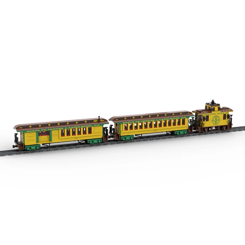 Urban Railway  High-speed Passenger Transportation Coach Building Blocks Assembly Model Bricks Display Creative Children Toy Git